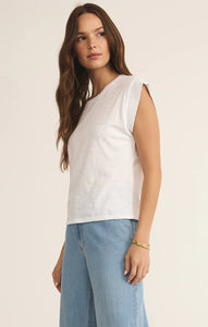 Z SUPPLY CAMINO SLUB TEE - WHITE