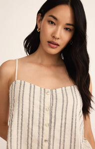 Z SUPPLY SAVOY STRIPE TANK - SEA SALT