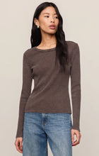 Load image into Gallery viewer, Z SUPPLY ARLET MINI THERMAL TOP - DARK CHOCOLATE
