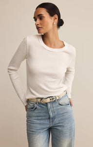Z SUPPLY ARLET MINI THERMAL TOP - WHITE