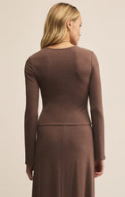 Load image into Gallery viewer, Z SUPPLY DEMURE CROPPED LONG SLEEVE - SUEDE
