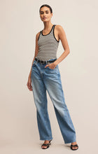 Load image into Gallery viewer, Z SUPPLY CLASSIC STRIPED SCOOP TANK - BLACK
