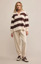 Load image into Gallery viewer, Z SUPPLY RUGBY BRUSHED FLEECE HENLEY - SANDALWOOD
