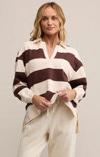Load image into Gallery viewer, Z SUPPLY RUGBY BRUSHED FLEECE HENLEY - SANDALWOOD
