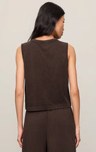 Load image into Gallery viewer, Z SUPPLY SLOANE COTTON JERSEY TANK - DARK CHOCOLATE
