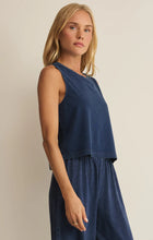 Load image into Gallery viewer, Z SUPPLY SLOANE JERSEY DENIM MUSCLE TANK - INDIGO
