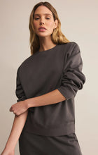 Load image into Gallery viewer, Z SUPPLY CLASSIC BOYFRIEND SWEATSHIRT - WASHED BLACK
