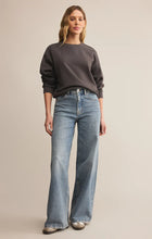 Load image into Gallery viewer, Z SUPPLY CLASSIC BOYFRIEND SWEATSHIRT - WASHED BLACK
