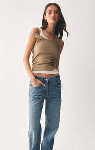 Z SUPPLY CLASSIC SCOOP RIB TANK - DESERT TAN