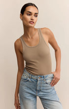 Load image into Gallery viewer, Z SUPPLY CLASSIC SCOOP RIB TANK - DESERT TAN
