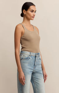 Z SUPPLY CLASSIC SCOOP RIB TANK - DESERT TAN