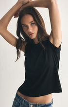 Load image into Gallery viewer, Z SUPPLY TOURIST KNIT JERSEY TEE - BLACK
