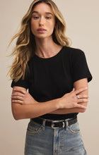 Load image into Gallery viewer, Z SUPPLY TOURIST KNIT JERSEY TEE - BLACK
