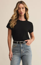 Load image into Gallery viewer, Z SUPPLY TOURIST KNIT JERSEY TEE - BLACK
