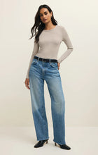 Load image into Gallery viewer, Z SUPPLY SECOND SKIN CREW LONG SLEEVE TOP - NATURAL HEATHER
