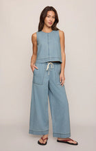 Load image into Gallery viewer, Z SUPPLY SUN SEEKER DENIM CROPPED TANK - COASTAL WATER
