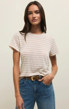 Load image into Gallery viewer, Z SUPPLY TOURIST AIRY STRIPED TEE - NATURAL HEATHER
