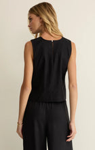Load image into Gallery viewer, Z SUPPLY SLOANE LINEN CROPPED TANK - BLACK
