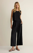 Load image into Gallery viewer, Z SUPPLY SLOANE LINEN CROPPED TANK - BLACK
