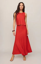 Load image into Gallery viewer, Z SUPPLY SLOANE LINEN CROPPED TANK - CHILI PEPPER
