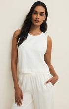 Load image into Gallery viewer, Z SUPPLY SLOANE LINEN CROPPED TANK - WHITE
