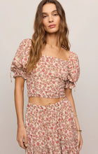 Load image into Gallery viewer, Z SUPPLY MOIRA FLORAL CROPPED TOP - SANDSHELL
