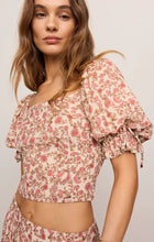 Load image into Gallery viewer, Z SUPPLY MOIRA FLORAL CROPPED TOP - SANDSHELL
