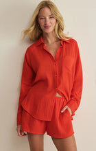 Load image into Gallery viewer, Z SUPPLY THE PERFECT AIRY GAUZE BUTTON UP - LYCHEE
