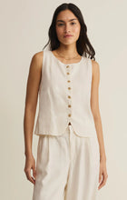 Load image into Gallery viewer, Z SUPPLY ROMAN LINEN VEST - CLOUD
