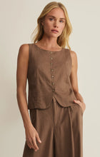 Load image into Gallery viewer, Z SUPPLY ROMAN LINEN VEST - PALO SANTO
