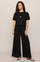Load image into Gallery viewer, Z SUPPLY SWAY TEXTURED CROPPED TEE - BLACK
