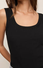 Load image into Gallery viewer, Z SUPPLY LARKIN WHIPSTITCH TANK - BLACK
