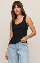 Load image into Gallery viewer, Z SUPPLY LARKIN WHIPSTITCH TANK - BLACK
