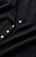 Load image into Gallery viewer, Z SUPPLY LAINEY POINTELLE BUTTON FRONT TANK - BLACK
