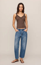 Load image into Gallery viewer, Z SUPPLY EVE LACE TRIM TANK - COCOA LATTE
