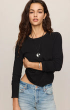 Load image into Gallery viewer, Z SUPPLY JUNIE LONG SLEEVE TEE - BLACK
