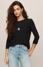 Load image into Gallery viewer, Z SUPPLY JUNIE LONG SLEEVE TEE - BLACK
