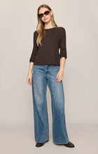 Load image into Gallery viewer, Z SUPPLY JUNIE LONG SLEEVE TEE - COCOA BEAN
