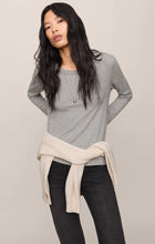 Load image into Gallery viewer, Z SUPPLY JUNIE LONG SLEEVE TEE - CLASSIC HEATHER GREY
