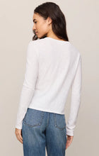Load image into Gallery viewer, Z SUPPLY JUNIE LONG SLEEVE TEE - WHITE
