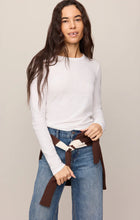 Load image into Gallery viewer, Z SUPPLY JUNIE LONG SLEEVE TEE - WHITE
