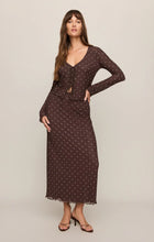 Load image into Gallery viewer, Z SUPPLY AMARA POLKA DOT MESH TOP - DARK CHOCOLATE
