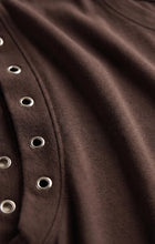 Load image into Gallery viewer, Z SUPPLY CAMINO GROMMET MUSCLE TEE - DARK CHOCOLATE
