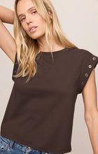 Load image into Gallery viewer, Z SUPPLY CAMINO GROMMET MUSCLE TEE - DARK CHOCOLATE
