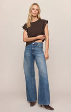 Load image into Gallery viewer, Z SUPPLY CAMINO GROMMET MUSCLE TEE - DARK CHOCOLATE
