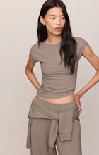 Load image into Gallery viewer, Z SUPPLY SOFT TRACE SECOND SKIN TEE - WILD MUSHROOM
