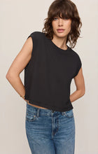 Load image into Gallery viewer, Z SUPPLY FLEX CROPPED MUSCLE TEE - ASH BLACK
