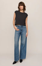 Load image into Gallery viewer, Z SUPPLY FLEX CROPPED MUSCLE TEE - ASH BLACK
