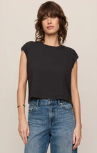 Load image into Gallery viewer, Z SUPPLY FLEX CROPPED MUSCLE TEE - ASH BLACK
