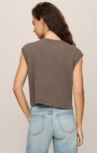 Load image into Gallery viewer, Z SUPPLY FLEX CROPPED MUSCLE TEE - PEBBLE COAST
